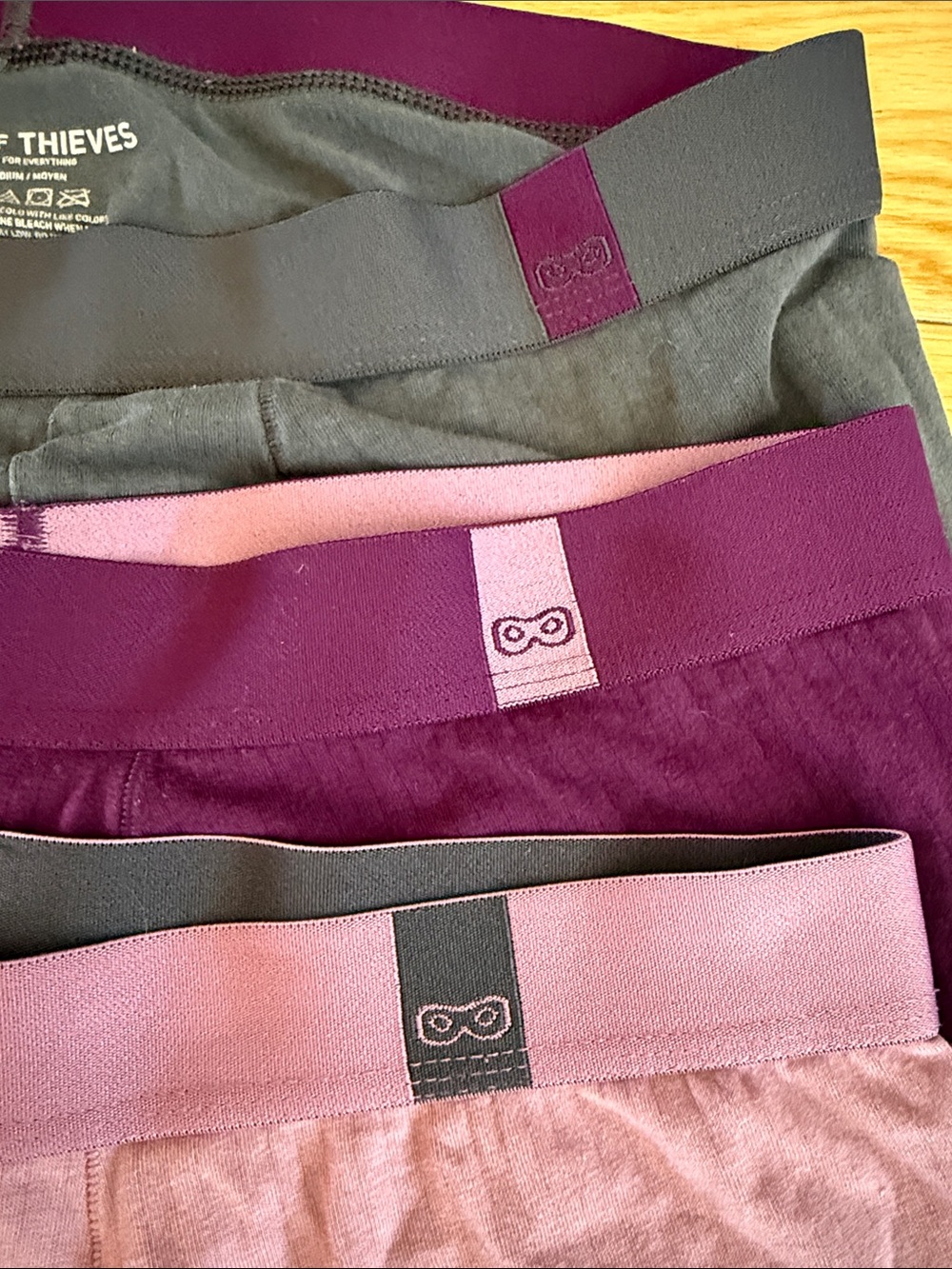 Pair of Thieves Men's Boxer Briefs - Lavender, Plum & Teal (3-Pack) - Picture 3 of 3